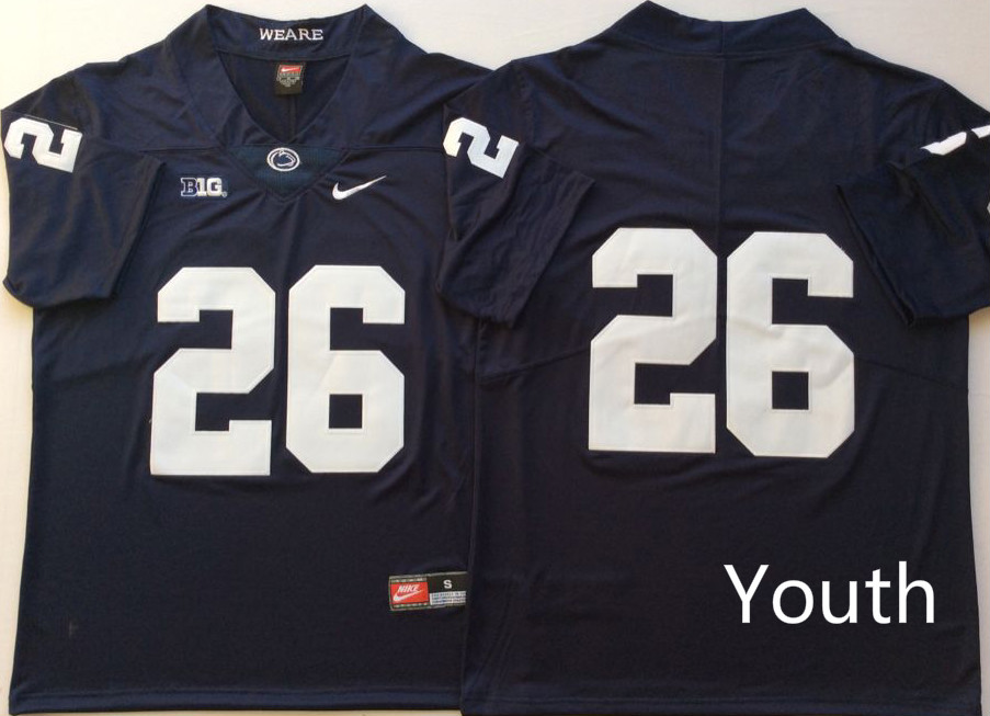 NCAA Youth Penn State Nittany Lions Blue 26 BARKLEY jerseys